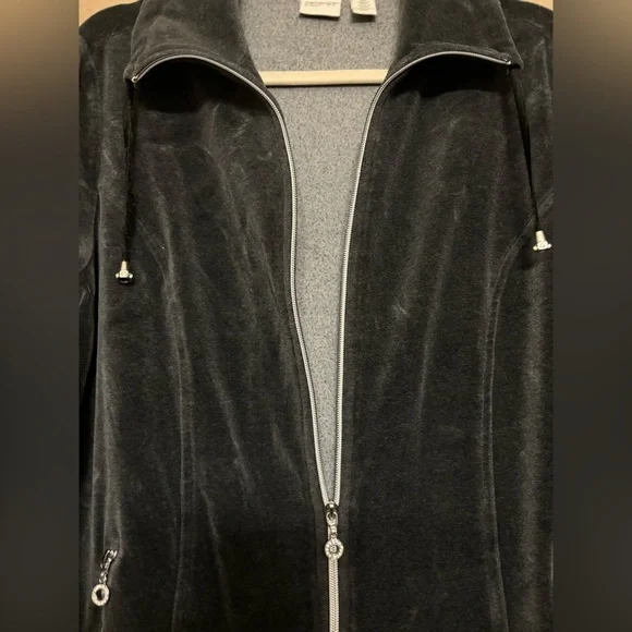 Zenergy Citystorm Velour Zip Front Jacket EUC - 2 - Picture 8 of 9